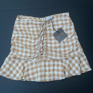 NWT Lelis Gingham Women's Skirt